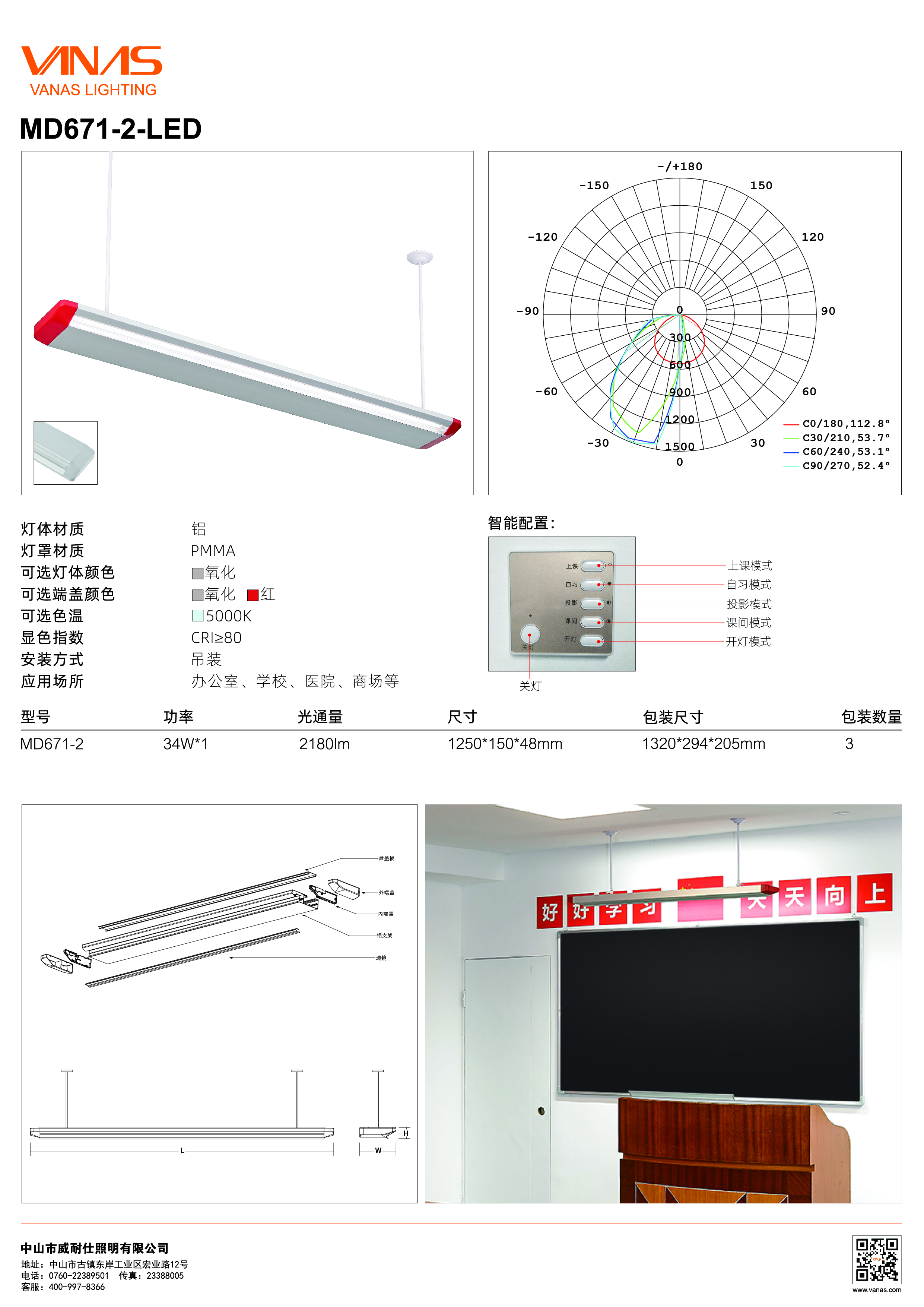 無頻閃黑板燈